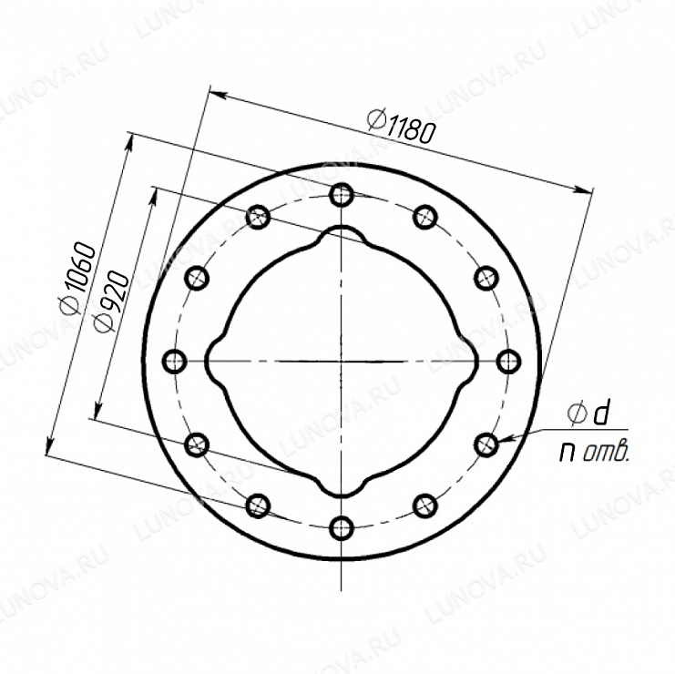Высокомачтовая опора и мачта освещения ВМО-45
